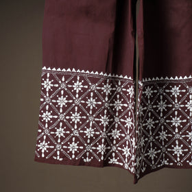 Bengal Kantha Hand Embroidered Cotton Palazzo 05