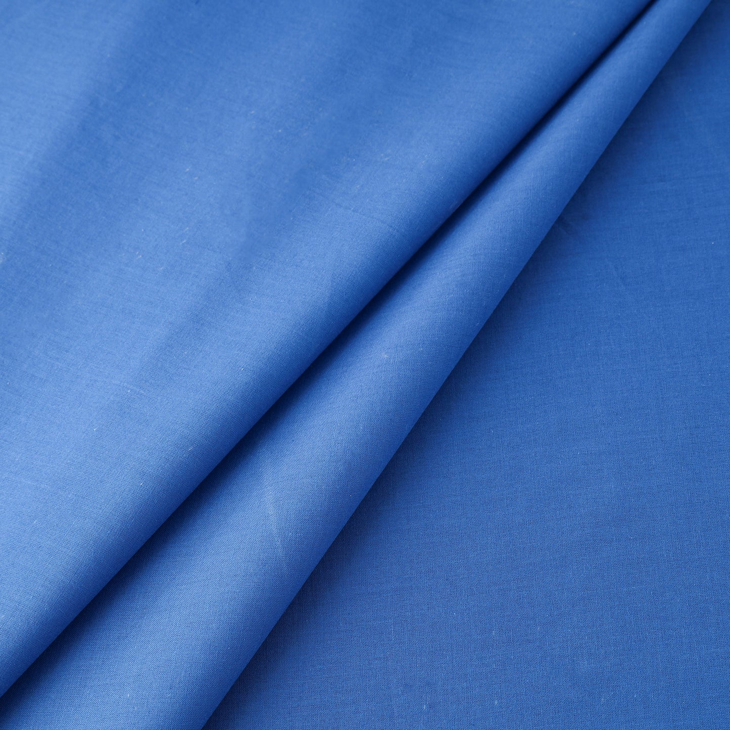 Blue - Prewashed Plain Cotton Fabric 19