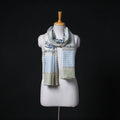 Sanganeri Handloom Chanderi Silk Hand Block Floral Print Stole 11