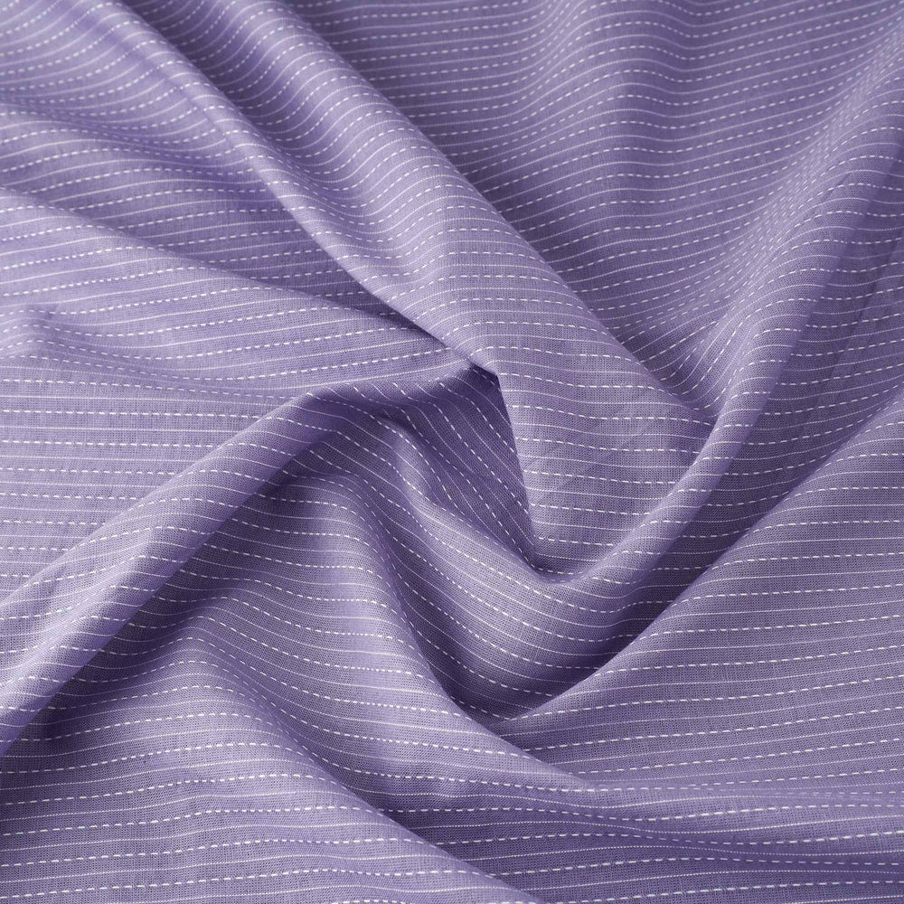 Purple - Prewashed Running Stitch Plain Cotton Fabric 33