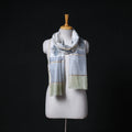 Sanganeri Handloom Chanderi Silk Hand Block Floral Print Stole 13
