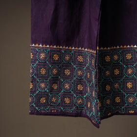 Bengal Kantha Hand Embroidered Cotton Palazzo 11