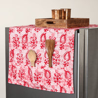 Handmade Cotton Fridge Top Cover with Multiple Pockets 06