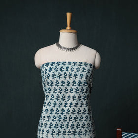 Kutch Hand Block Batik Print Cotton 3pc Unstitched Dress Material Suit Set 33