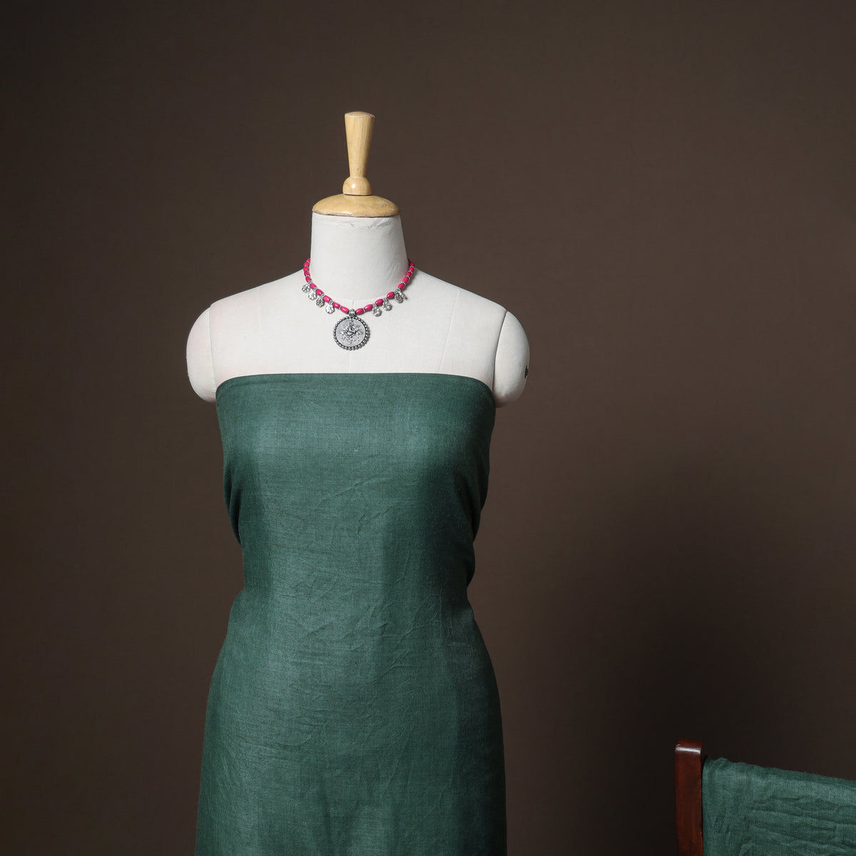 Plain Woolen Unstitched Dress Material: Kurta, Bottom with Dupatta 01