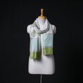 Sanganeri Handloom Chanderi Silk Hand Block Floral Print Stole 21