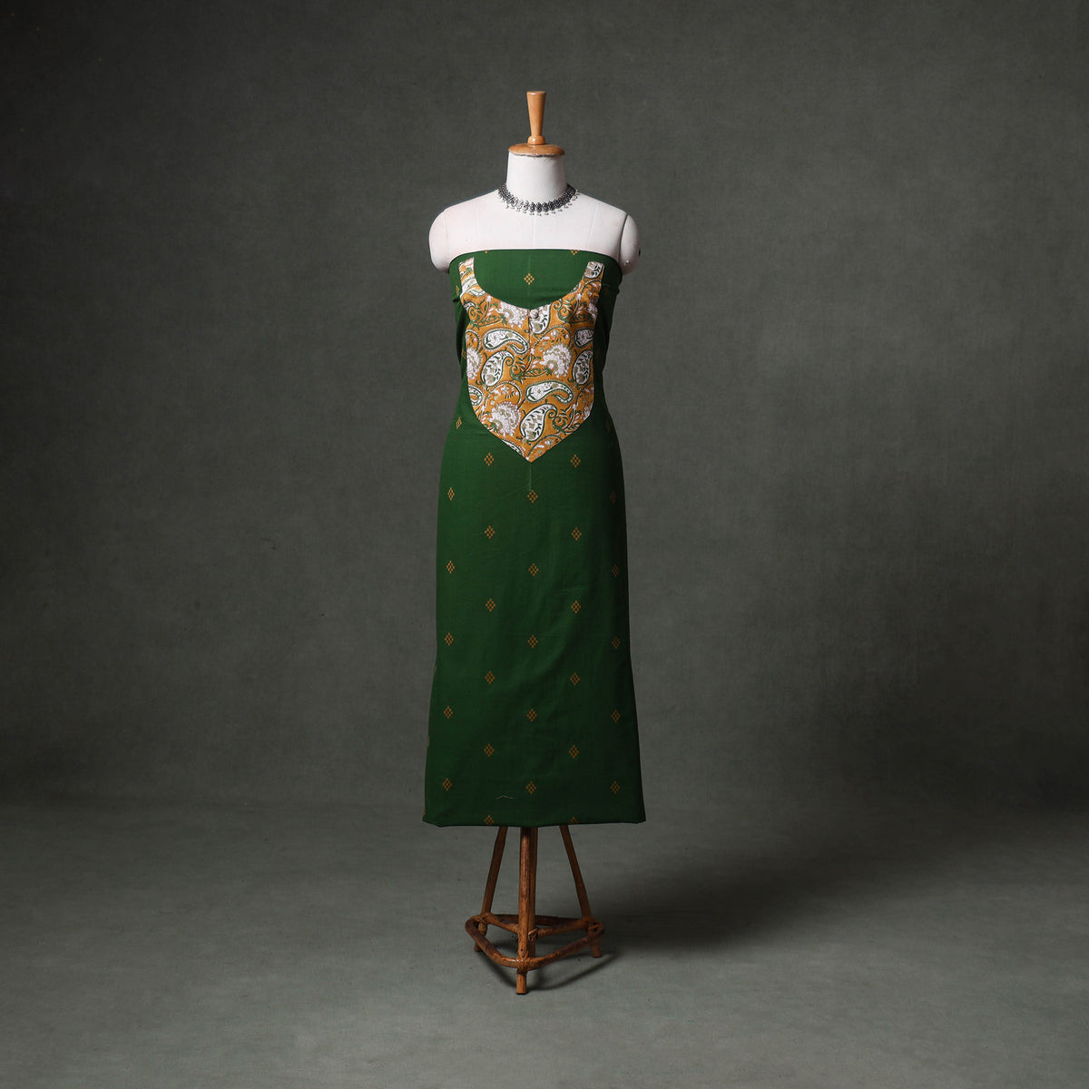 Patchwork Jacquard Buti Cotton Unstitched Kurta Material (2.5M) 83