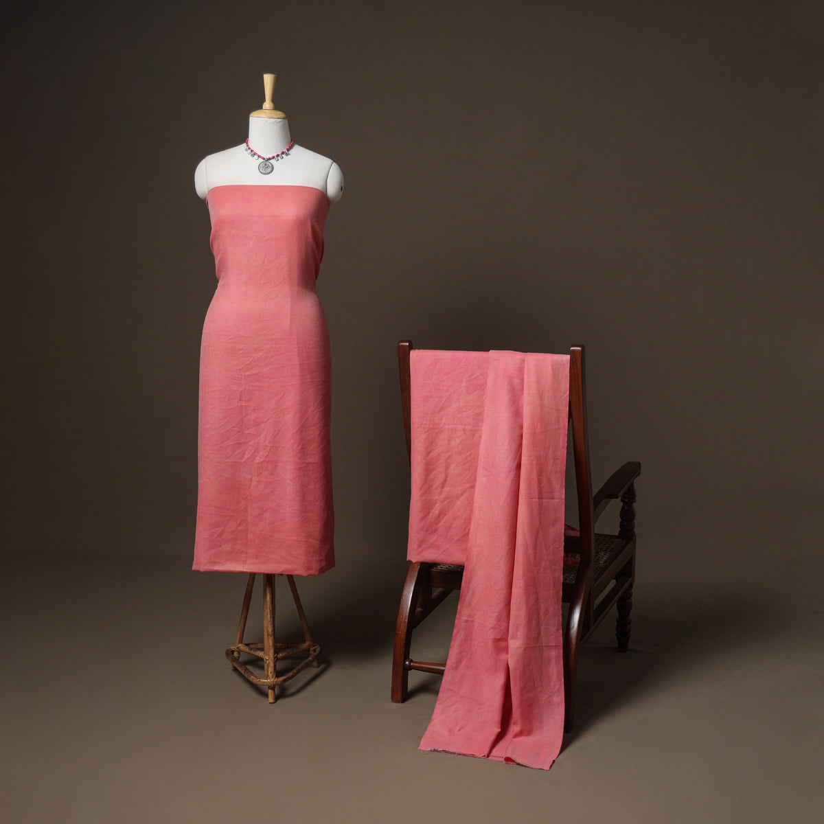 Plain Woolen Unstitched Dress Material: Kurta, Bottom with Dupatta 02