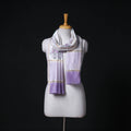 Sanganeri Handloom Chanderi Silk Hand Block Floral Print Stole 26