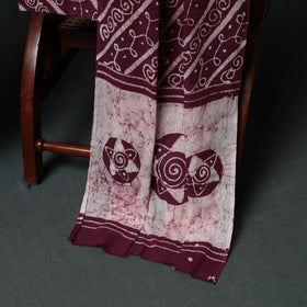 Kutch Hand Block Batik Print Cotton 3pc Unstitched Dress Material Suit Set 36