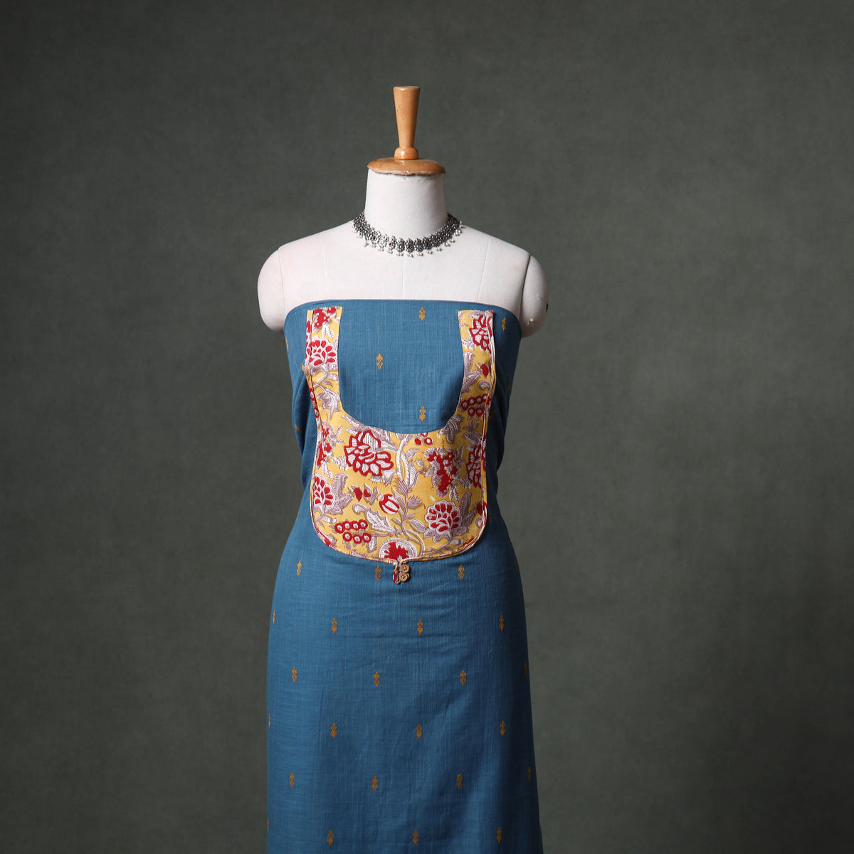 Patchwork Jacquard Buti Cotton Unstitched Kurta Material (2.5M) 88