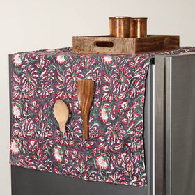  Multicolor Handmade Cotton Fridge Top Cover with Pockets