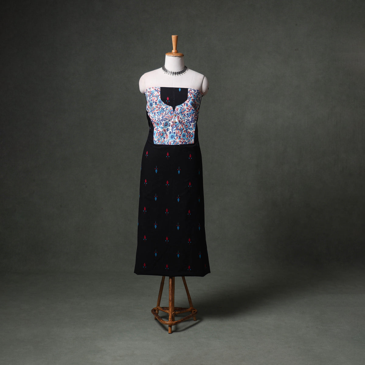 Patchwork Jacquard Buti Cotton Unstitched Kurta Material (2.5M) 89