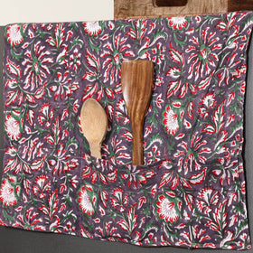  Multicolor Handmade Cotton Fridge Top Cover with Pockets