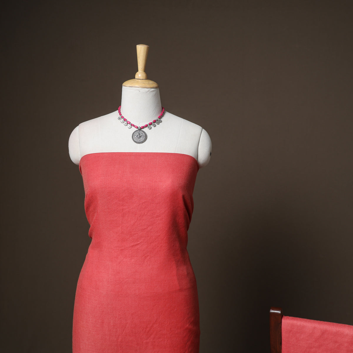 Plain Woolen Unstitched Dress Material: Kurta, Bottom with Dupatta 04