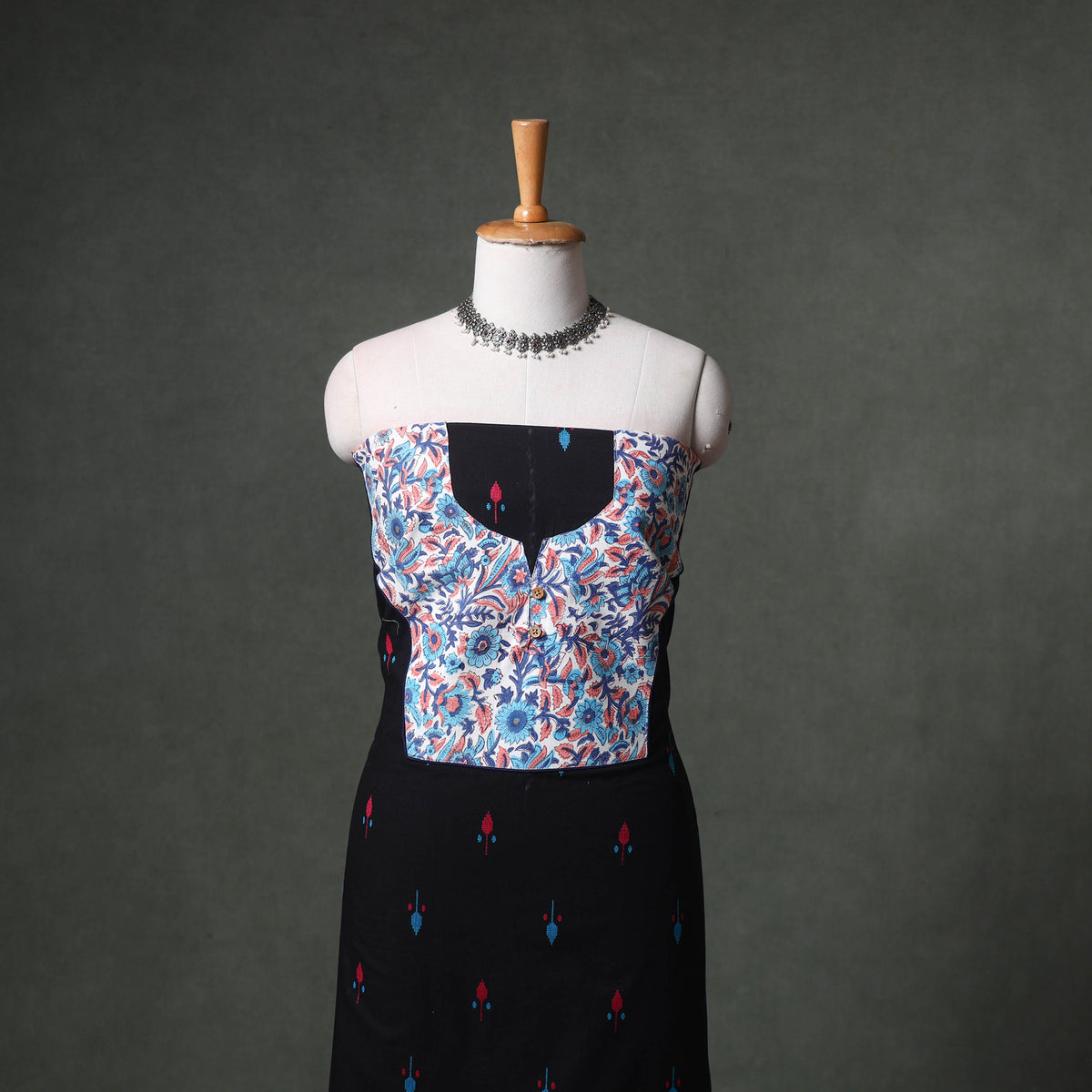 Patchwork Jacquard Buti Cotton Unstitched Kurta Material (2.5M) 89