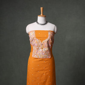 Patchwork Jacquard Buti Cotton Unstitched Kurta Material (2.5M) 90