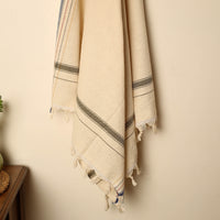 White - Handloom Fine Cotton Plain Bath Towel 02