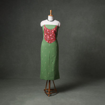 Patchwork Jacquard Buti Cotton Unstitched Kurta Material (2.5M) 95
