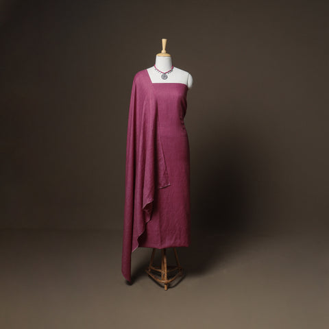 Plain Woolen Unstitched Dress Material: Kurta, Bottom with Dupatta 08