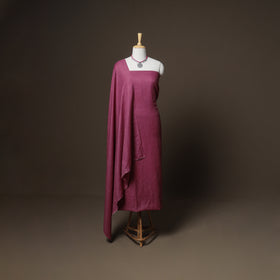 Plain Woolen Unstitched Dress Material: Kurta, Bottom with Dupatta 08