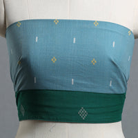 Blue - Jacquard Cotton Blouse Piece 06