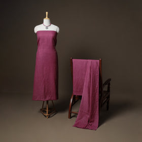 Plain Woolen Unstitched Dress Material: Kurta, Bottom with Dupatta 08