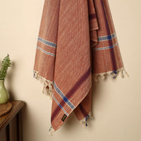 Brown - Handloom Fine Cotton Plain Bath Towel 10