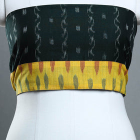 Buy Green Handmade Cotton Sambalpuri Ikat Blouse Piece