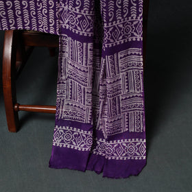 Kutch Hand Block Batik Print Cotton 3pc Unstitched Dress Material Suit Set 43