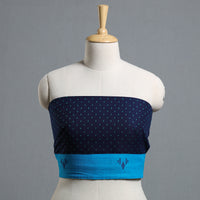 Blue - Jacquard Cotton Blouse Piece 09