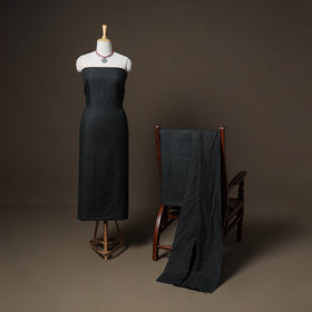 Plain Woolen Unstitched Dress Material: Kurta, Bottom with Dupatta 09
