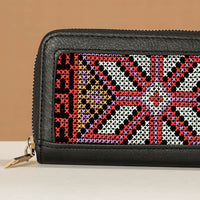 embroidered wallet