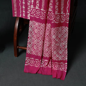 Kutch Hand Block Batik Print Cotton 3pc Unstitched Dress Material Suit Set 44