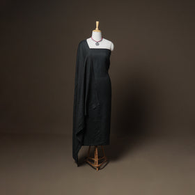 Plain Woolen Unstitched Dress Material: Kurta, Bottom with Dupatta 09