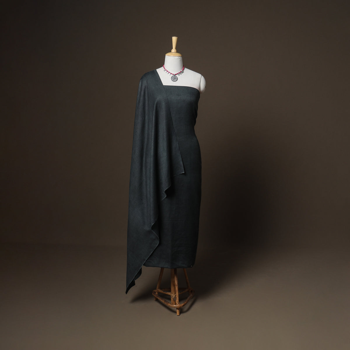 Plain Woolen Unstitched Dress Material: Kurta, Bottom with Dupatta 10