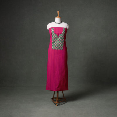 Patchwork Jacquard Buti Cotton Unstitched Kurta Material (2.5M) 100