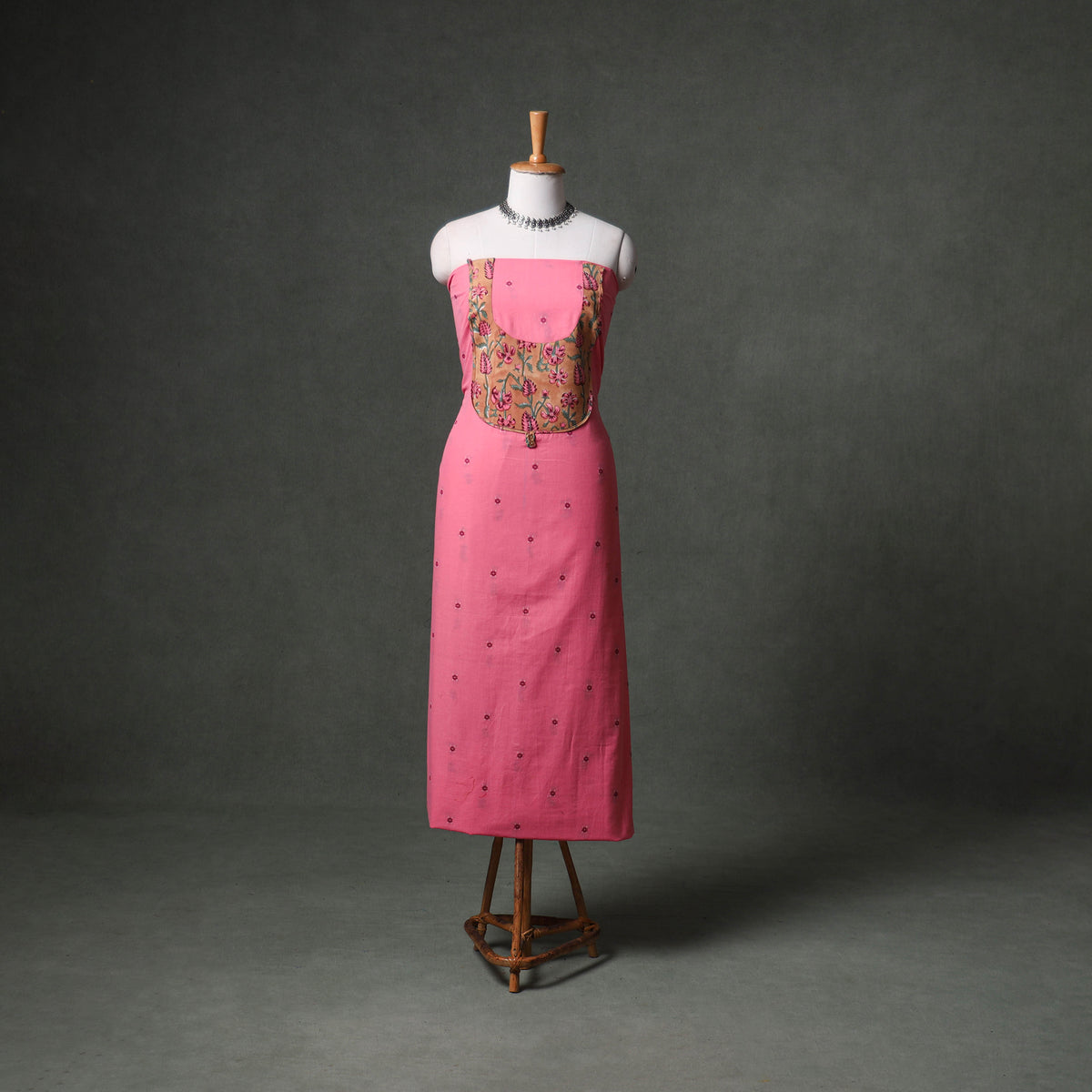 Patchwork Jacquard Buti Cotton Unstitched Kurta Material (2.5M) 103