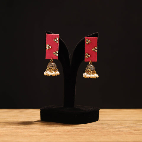 Siya Stone Work Fabart GS Jhumka Earrings