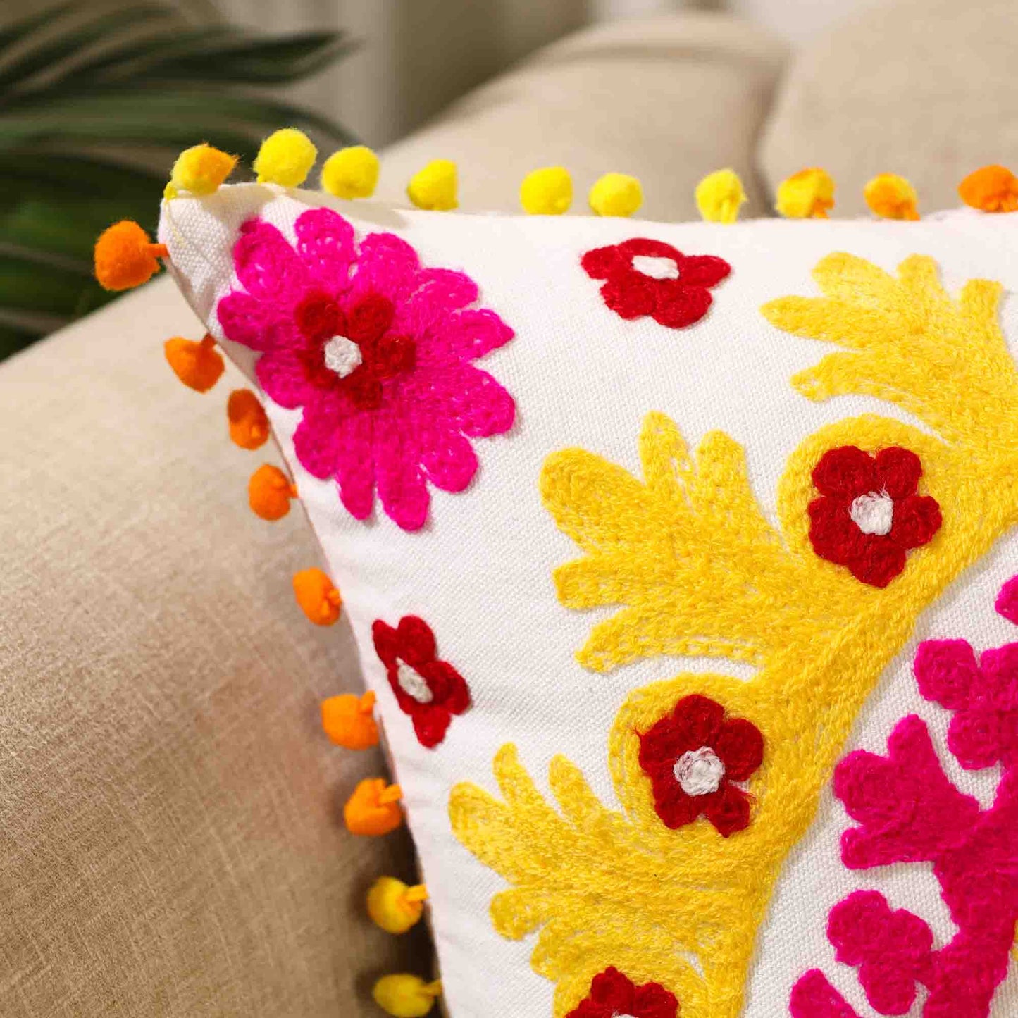 Suzani Embroidery Cushion Cover