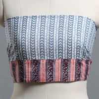 Grey - Block Printed Cotton Blouse Piece 30