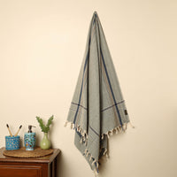 Green - Handloom Fine Cotton Plain Bath Towel 25