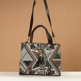multicolor Handcrafted Printed Hand Bag