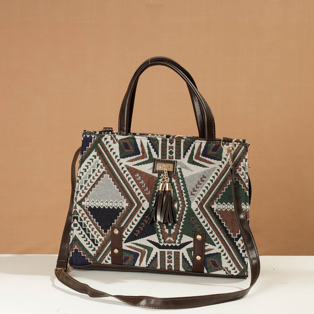 printed hand bag set