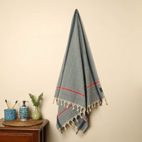 Green - Handloom Fine Cotton Plain Bath Towel 27