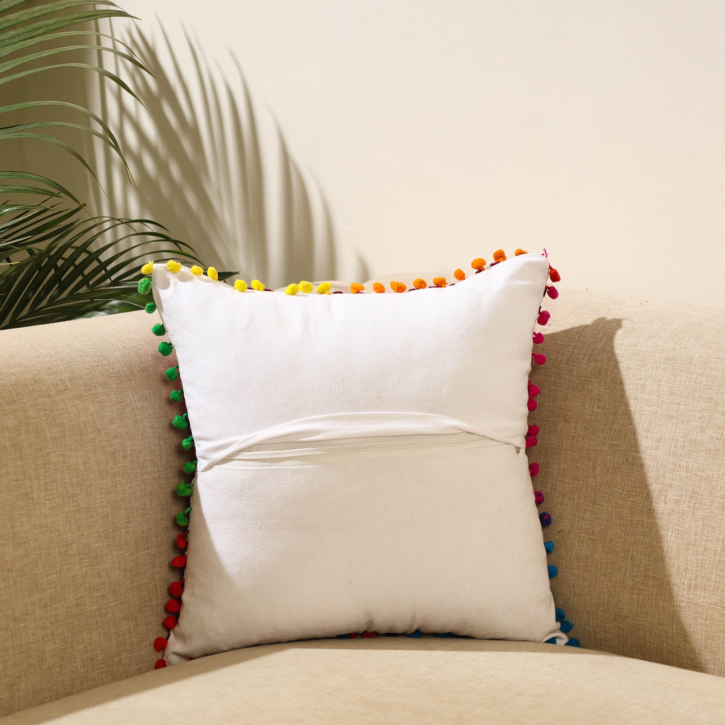 Multicolor - Suzani Embroidery Cushion Cover (16 x 16 in) 27