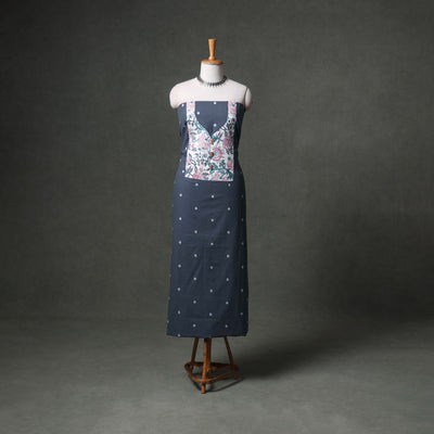 Patchwork Jacquard Buti Cotton Unstitched Kurta Material (2.5M) 110