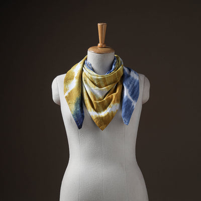 Pure Cotton Shibori Tie-Dye Scarf 04