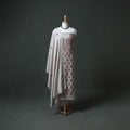 Kashmiri Aari Hand Embroidered Pure Merino Wool Unstitched Dress Material: Kurta, Bottom with Dupatta 17
