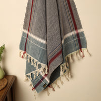 Grey - Handloom Fine Cotton Plain Bath Towel 30